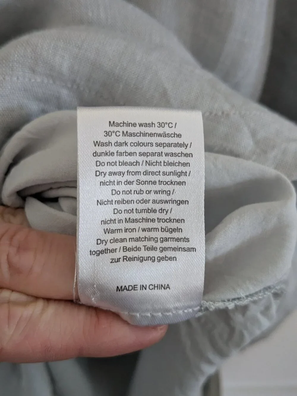 Organic Gray Linen POETRY Boxy Top Short Sleeve | Size 10 | Fully Lined - Picture 9 of 13